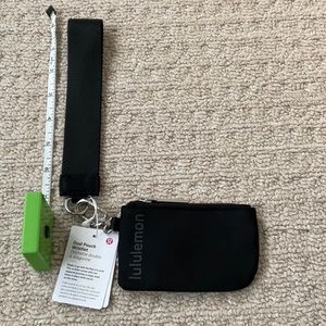 Lululemon keychain and mini pouch nwt black